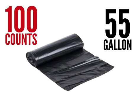 Heavy Duty 55-60 Gallon 3 Mil Contractor Trash Bags,32/case Garbage Bags Black - Buy Heavy Duty ...