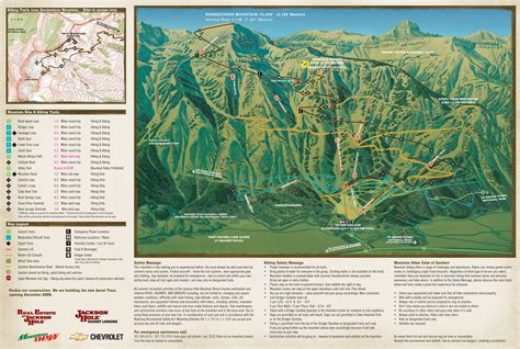 Jackson Hole Summer Mountain Biking-Hiking map - Teton Village WY • mappery