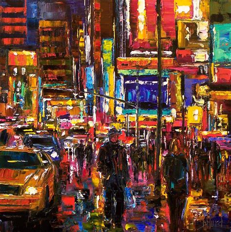 Debra Hurd Original Paintings AND Jazz Art: Cityscape New York City ...