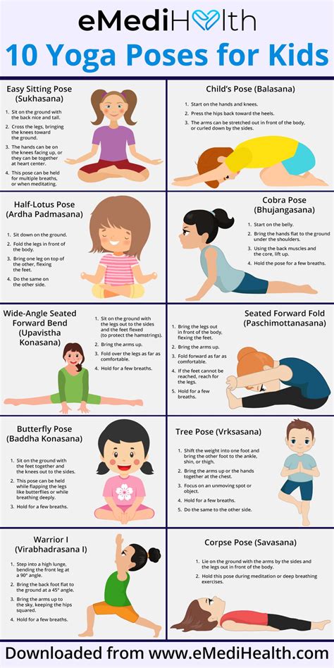 Yoga for Kids: 10 Easy Yoga Poses & Their Health Benefits