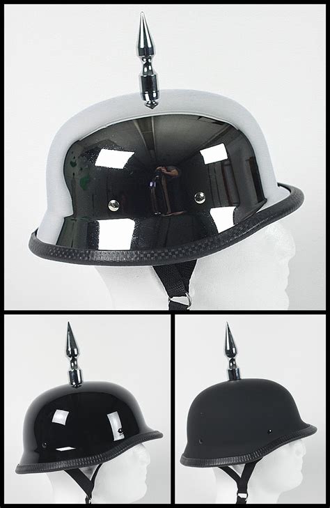 Motorcycle Helmets: Spiked German Motorcycle Helmet