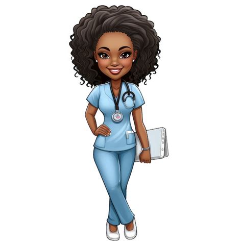 Premium Photo | Nursing in Style Empowering Black Women through Bitmoji Clip Art