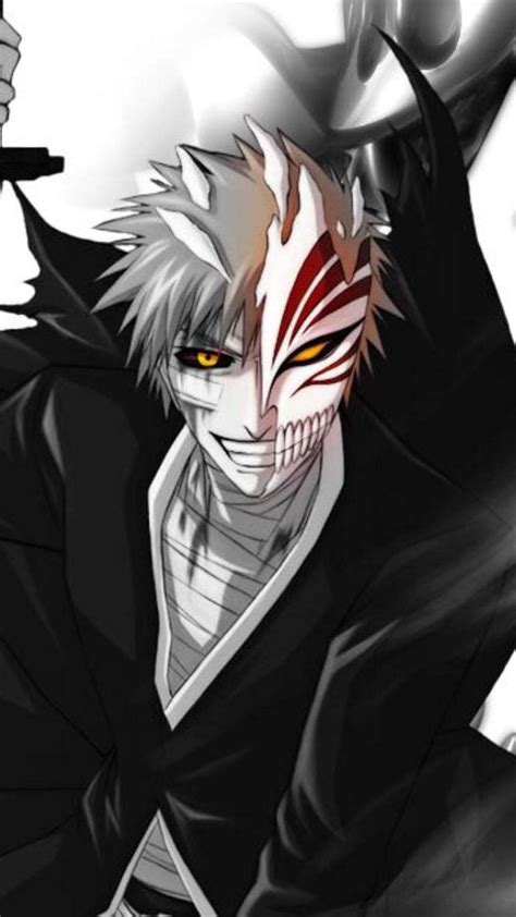 Download Smiling Hollow Ichigo Bleach Iphone Wallpaper | Wallpapers.com