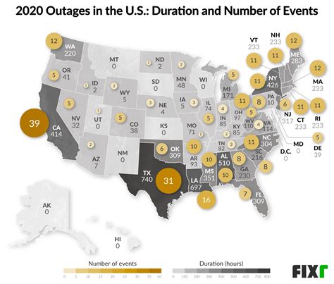 Power Outage Map By Zip Code - United States Map