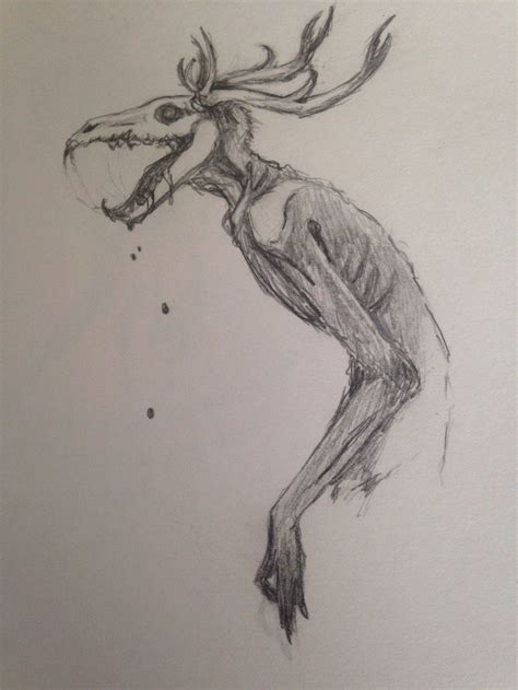 Wendigo by LazarusFrankenstein | Creepy drawings, Scary drawings, Dark ...