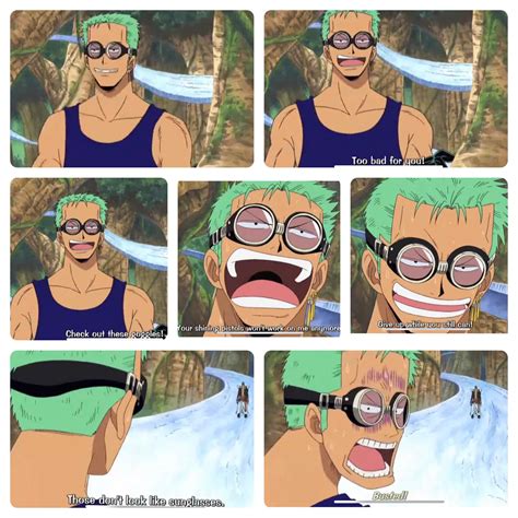 [One Piece Funny Moments] That time when Zoro used to bluff rather than fighting 😂😂 : MemePiece