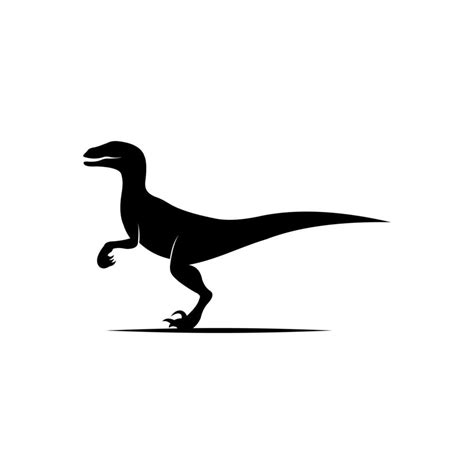 Velociraptor silhouette logo vector 9108003 Vector Art at Vecteezy