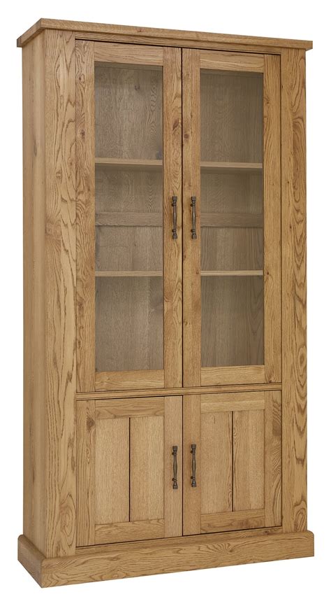 Westbury Rustic Oak Display Cabinet | Dining Furniture - Bentley Designs UK Ltd