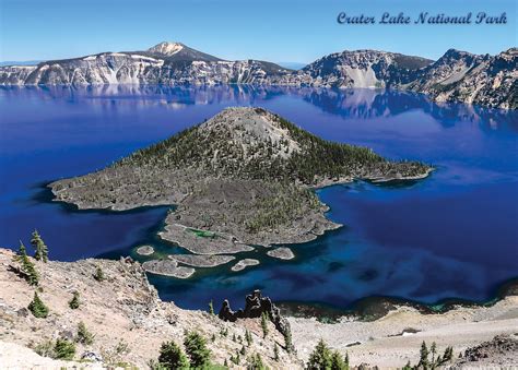 Crater Lake National Park Wizard Island 1000 Piece Jigsaw Puzzle ...