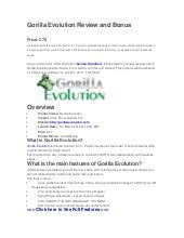 Gorilla evolution review