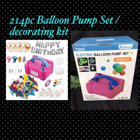 214pc Balloon Pump set/decorating kit - CraftEZOnline | Arts And Crafts Store