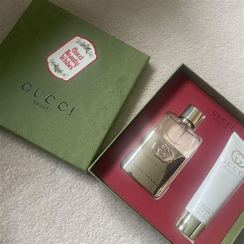 Gucci perfume gift set Gucci Guilty Pour... - Depop