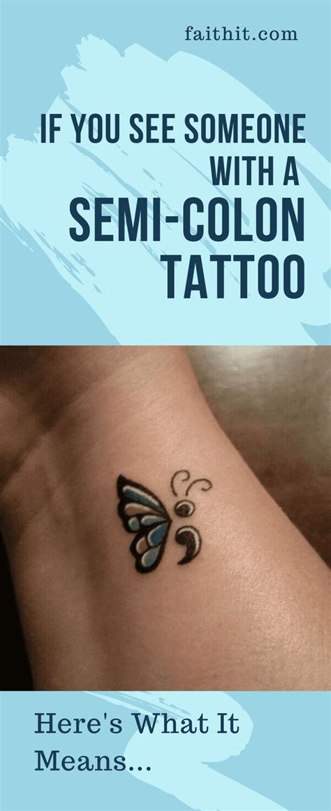 Semicolon Tattoo Meaning: A Symbol Of Hope And Strength - Style Trends ...