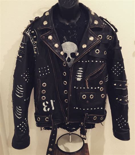 Warrior jackets from ChadCherryClothing. Distressed, studded, punk rock, heavy metal, rock-n ...