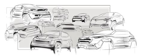 Suv Sketch at PaintingValley.com | Explore collection of Suv Sketch