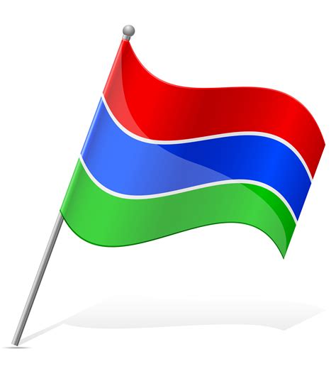 flag of Gambia vector illustration 515158 Vector Art at Vecteezy