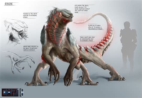 Rynyx Creature Concept Sheet - CGTrader Digital Art Competition | Creature concept, Monster ...