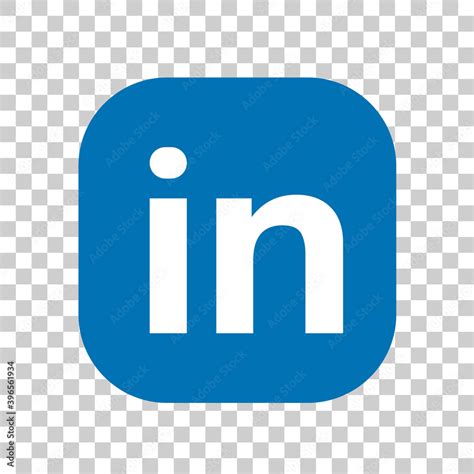 linkedin logo on a transparent background, vector editorial Stock Vector | Adobe Stock