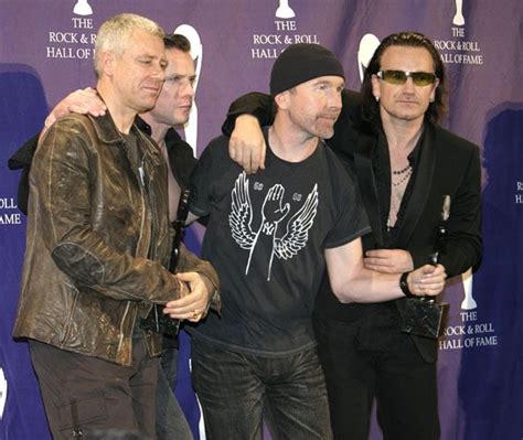 U2 Rock and Roll Hall of Fame Induction in the Press Room, very late and very cool. | Rock and ...