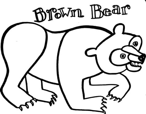 Free Brown Bear Coloring Page Eric Carle, Download Free Brown Bear Coloring Page Eric Carle png ...