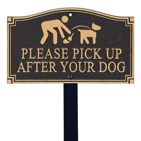 Clean Up After Your Dog Signs | Clean Up Dog Poop Signs (from $5)