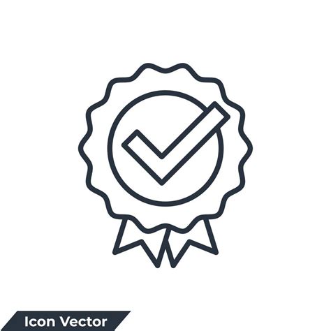 quality icon logo vector illustration. Approval check symbol template for graphic and web design ...