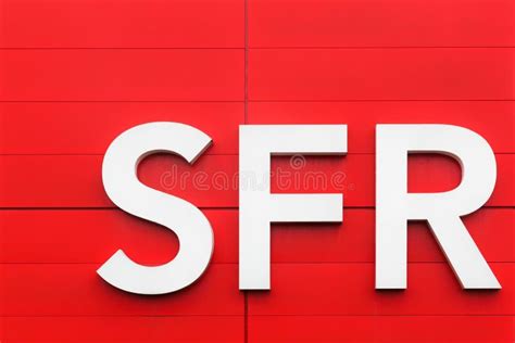 SFR logo on a wall editorial stock image. Image of facade - 91392464