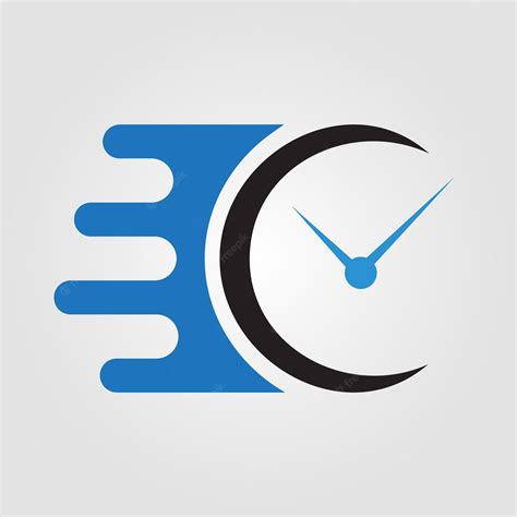 Premium Vector | Time management logo template, Clock Logo.