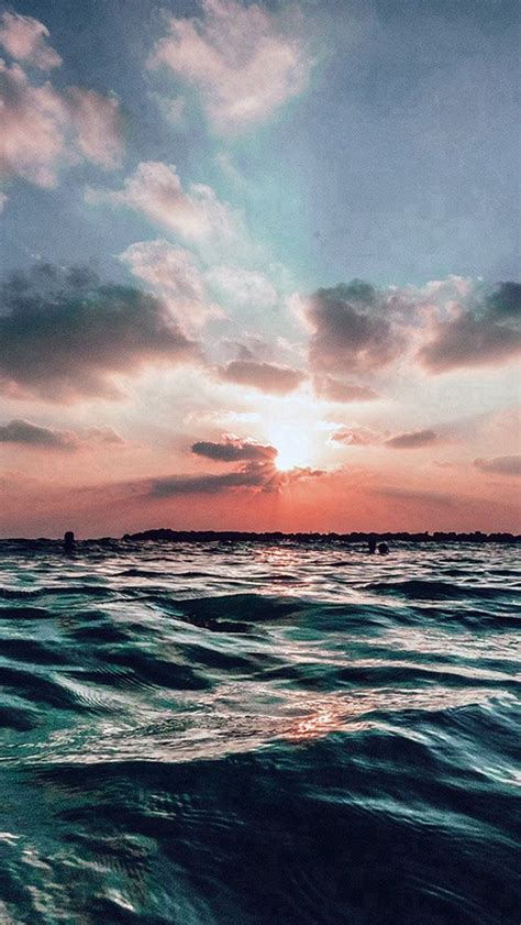 Sunset Sea Sky Ocean Summer Blue Water Nature #iPhone #5s #wallpaper | Ocean wallpaper, Sunset ...