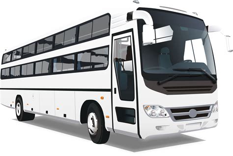 Download White Bus PNG Image for Free