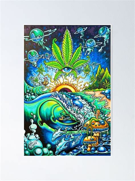 "Trippy Stoner Art" Poster for Sale by Baileybenner | Redbubble