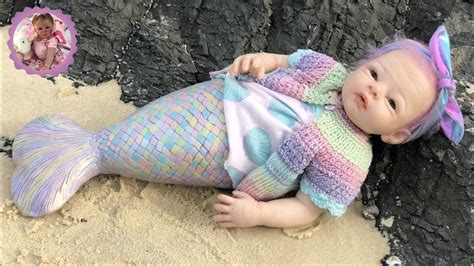 REBORN MERMAID BABY GOES TO THE BEACH FOR THE FIRST TIME! - YouTube