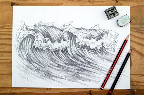 Waves Drawing - Easy Wave Drawing Tutorial! - Art in Context