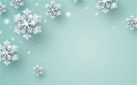 Blue background with snowflakes, winter background, christmas, snowflakes background, HD ...