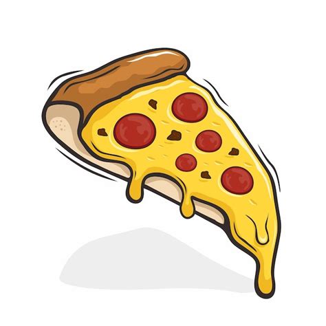 Premium Vector | Slice of pizza illustrations cartoon