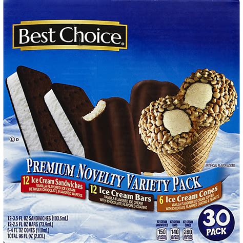 Best Choice 30 Ct Assorted Ice Cream Novelty | Ice Cream | Hays