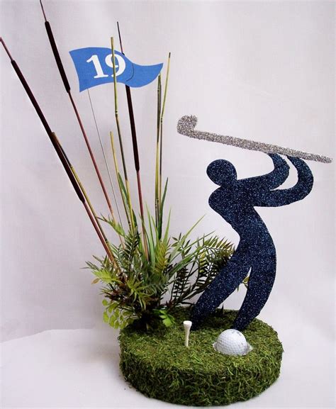 golfer-silhouette-centerpiece I need to make one of these for my son's ...