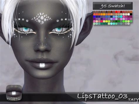 Lips Tattoo 03 by tatygagg at TSR » Sims 4 Updates