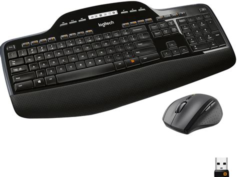 Logitech MK710 Full-size Wireless Keyboard and Mouse Bundle for Windows ...