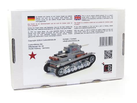 CUSTOMBRICKS.de - LEGO WW2 WWII Polish 7TP - Light Tank leichter Panzer LA-Design Custombricks ...