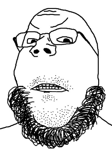 Wojak Soyjak curly beard | Soy Boy Face / Soyjak | Know Your Meme