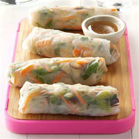 Pork & Vegetable Spring Rolls Recipe | Taste of Home