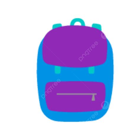 Schoolbag Cartoon Vector Art PNG, Schoolbag Vector Cartoon Element ...