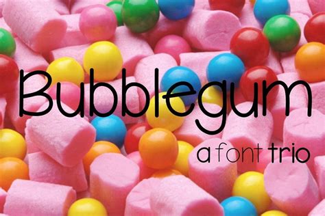 Bubblegum Font Trio (25218) | Regular | Font Bundles