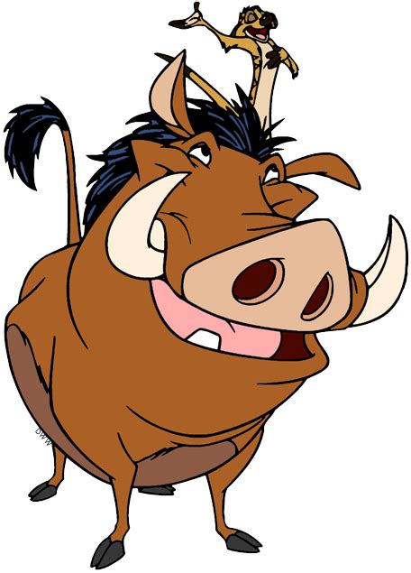 Clip art of Timon and Pumbaa from The Lion King #thelionking, # ...