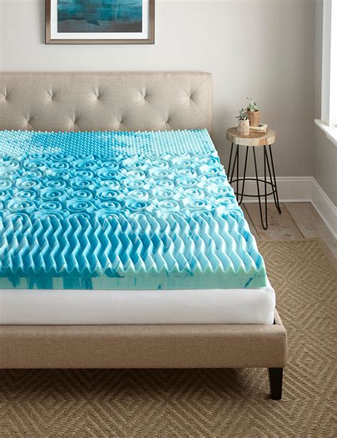 Contura 4 Inch GelLux Gel Infused Cooling Foam Mattress Topper, Twin ...