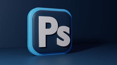 Photoshop 3D logo in made in Blender : r/3Dmodeling