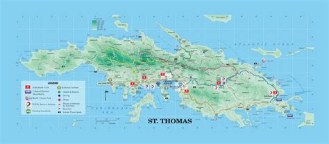 Large tourist map of St. Thomas, US Virgin Islands | US Virgin Islands (United States Virgin ...