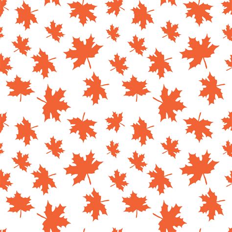 Seamless vector pattern with autumn leaves. Reaping autumn leaves background for textile print ...