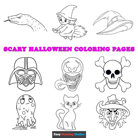 Free Printable Scary Halloween Coloring Pages for Kids